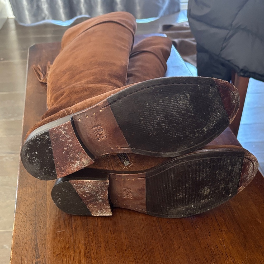 Frye Brown Suede Ankle Boots - Picture 12 of 15